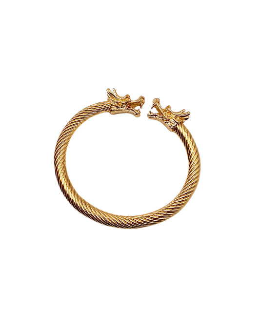 Gold dragon bracelet